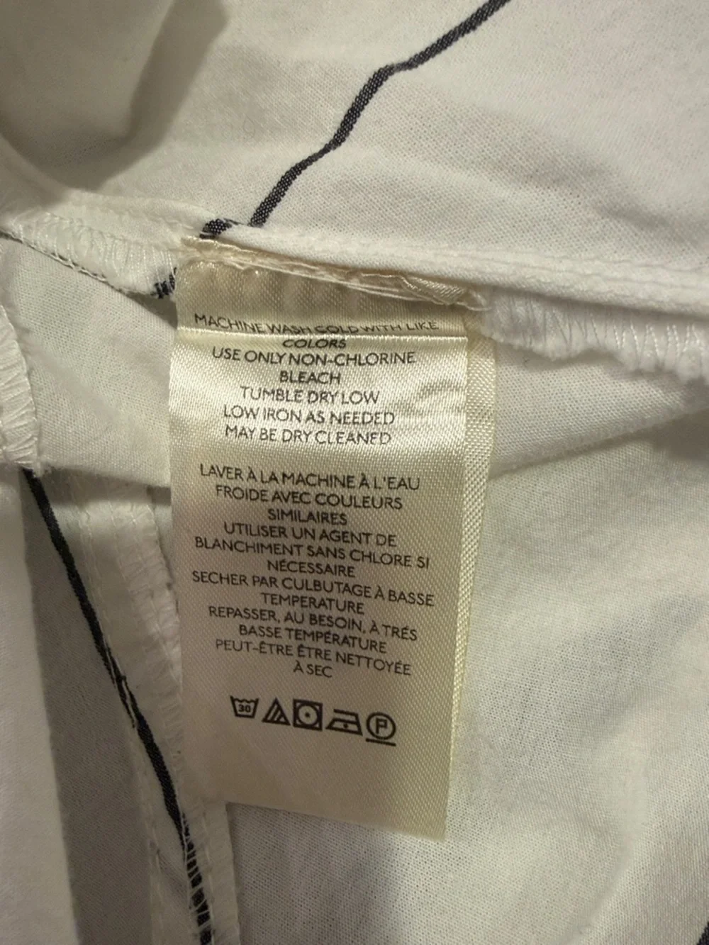 We The Free Happy Hour stripe cotton button-up shirt size small